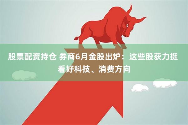 股票配资持仓 券商6月金股出炉：这些股获力挺 看好科技、消费方向