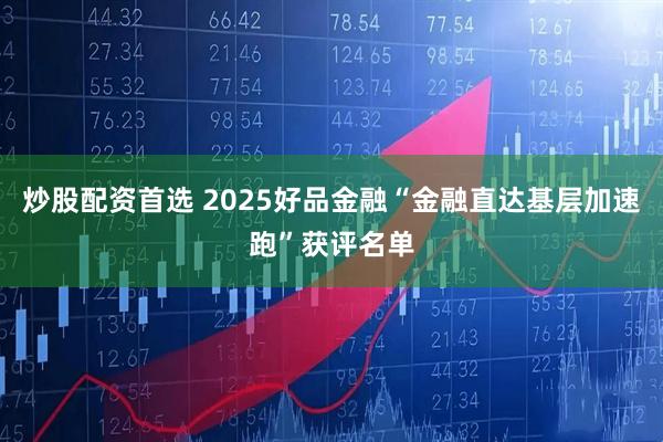 炒股配资首选 2025好品金融“金融直达基层加速跑”获评名单